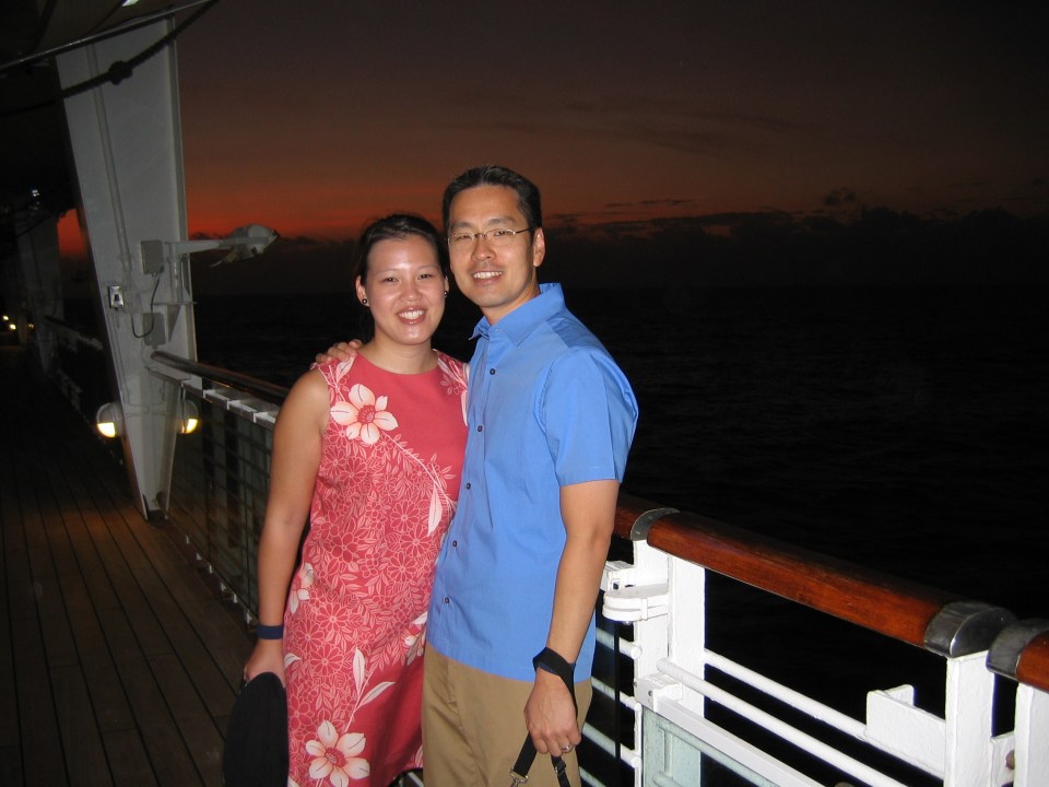 Anita & Travis fresh-faced in their 20's
