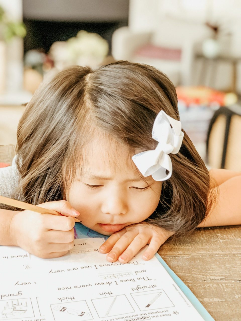 Natalie agrees, learning from home can be a drag.